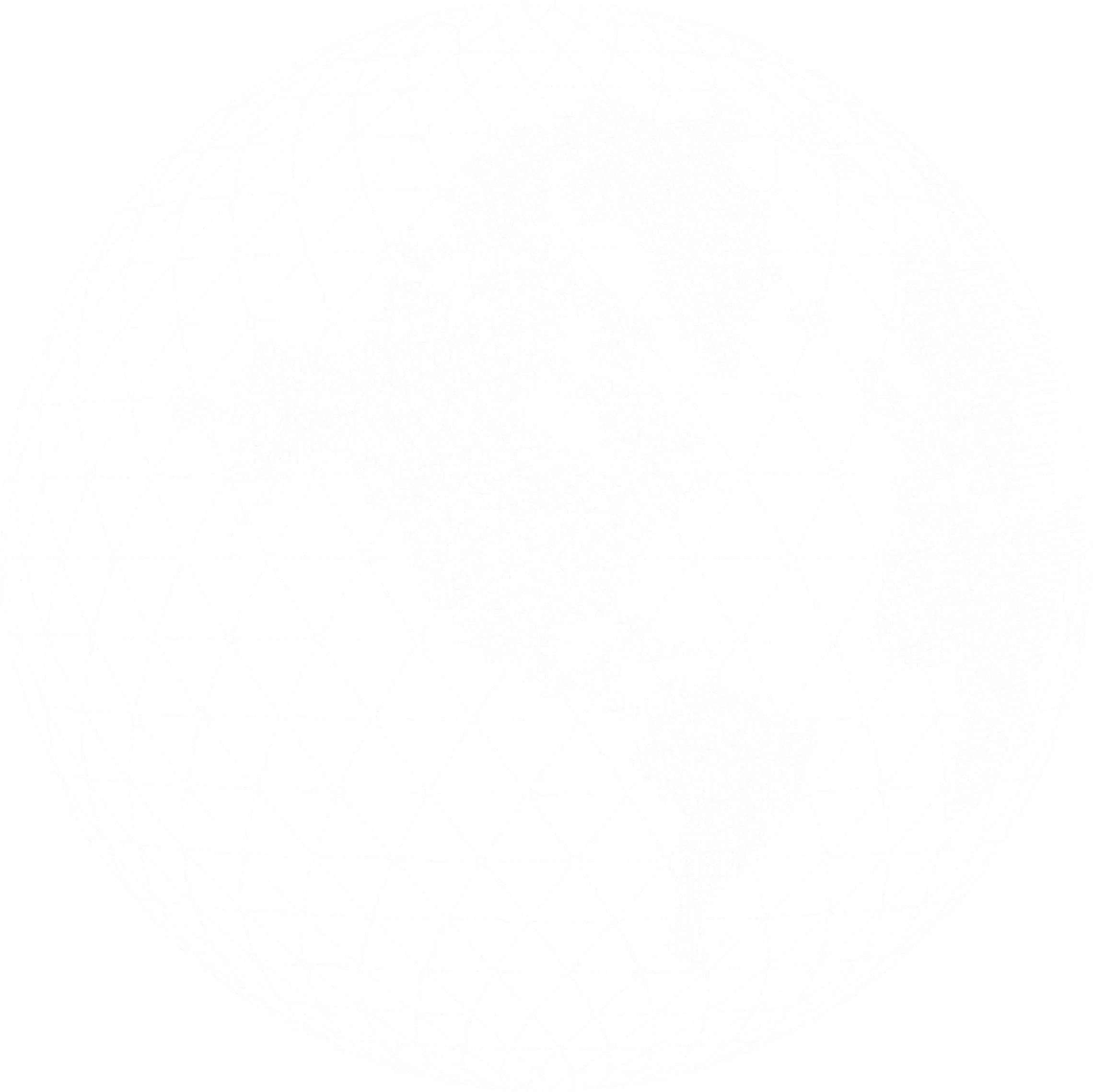 A dotted wireframe globe representing Sonic Air Systems' global reach and innovation.
