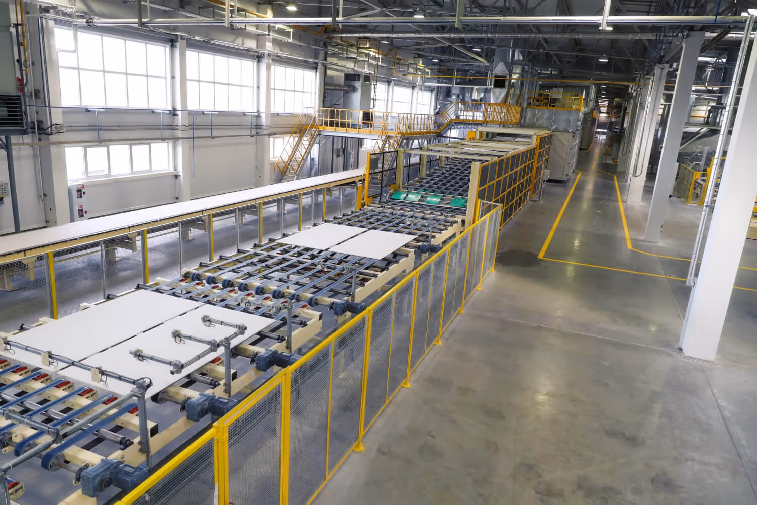 Industrial panel production line